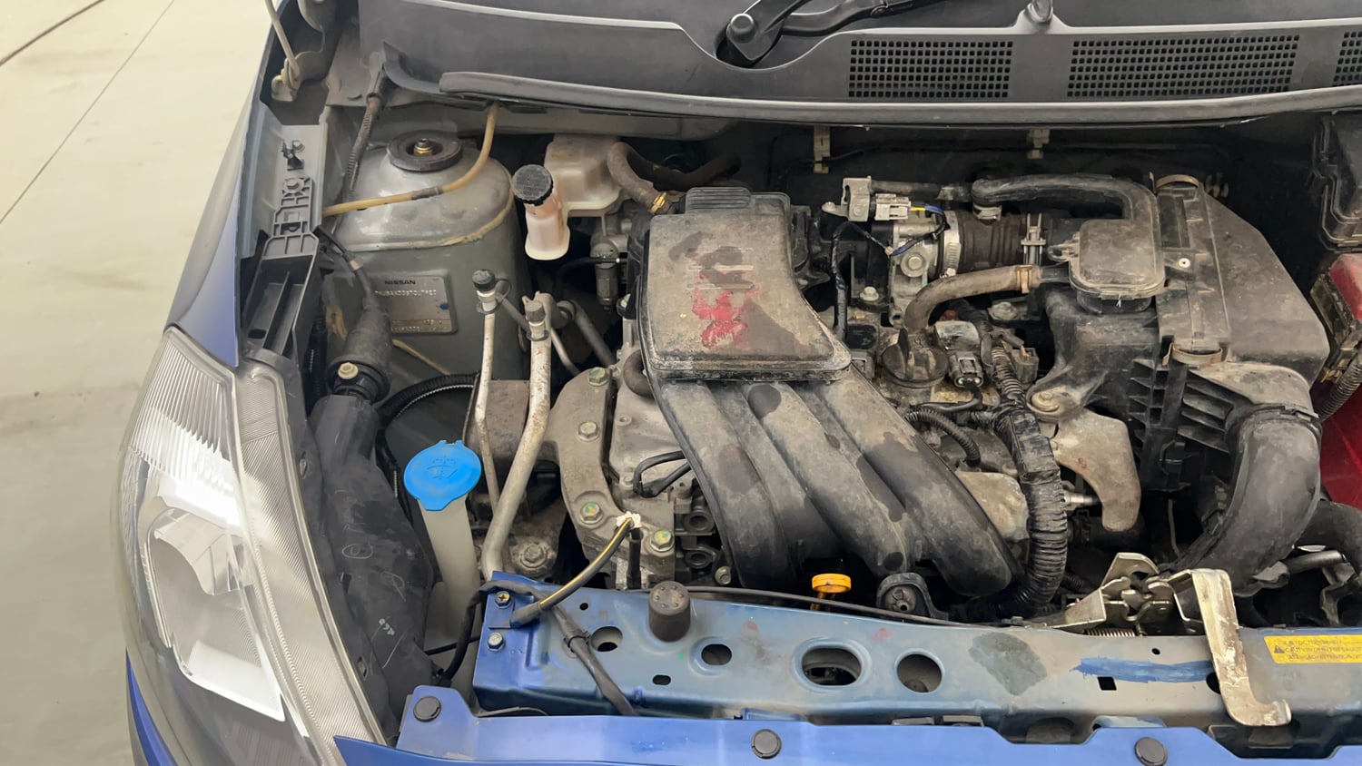 Used 2016 Datsun Go Plus Style Edition Petrol Manual engine ENGINE RIGHT SIDE VIEW