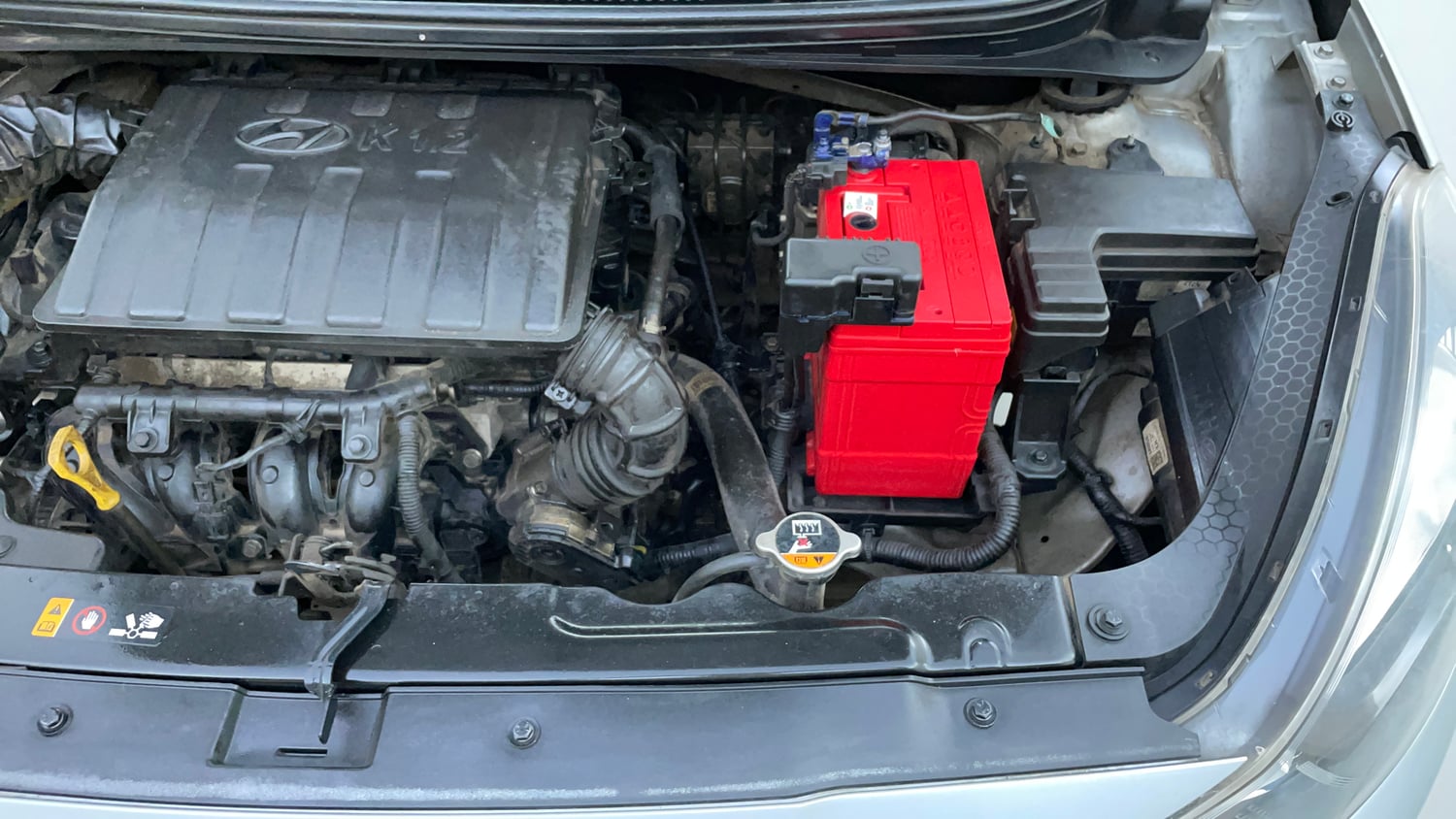 Used 2022 Hyundai Aura SX 1.2 Petrol Petrol Manual engine ENGINE LEFT SIDE VIEW