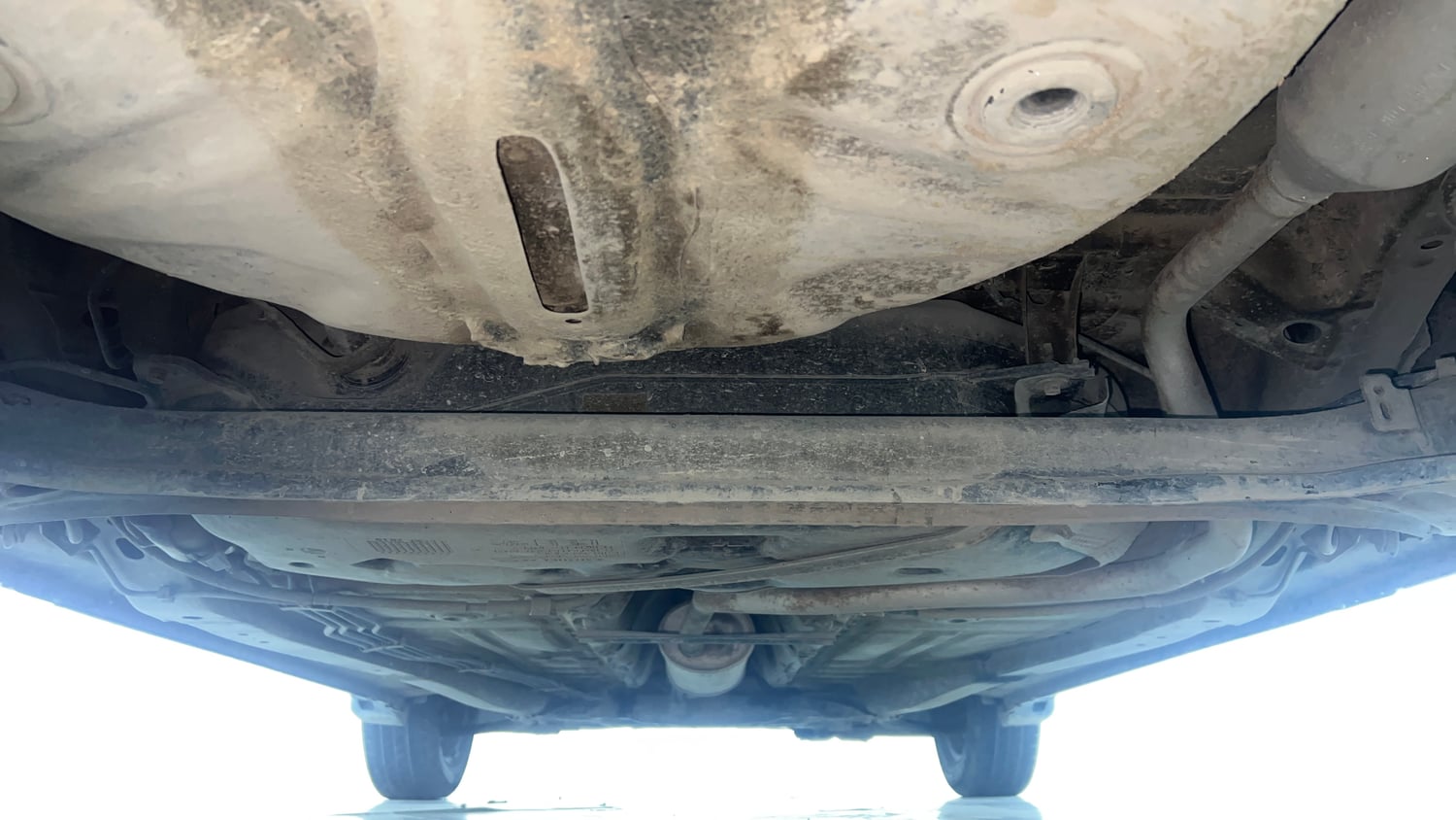 Used 2019 Maruti Suzuki Baleno Delta Petrol Manual extra REAR UNDERBODY VIEW (TAKEN FROM REAR)