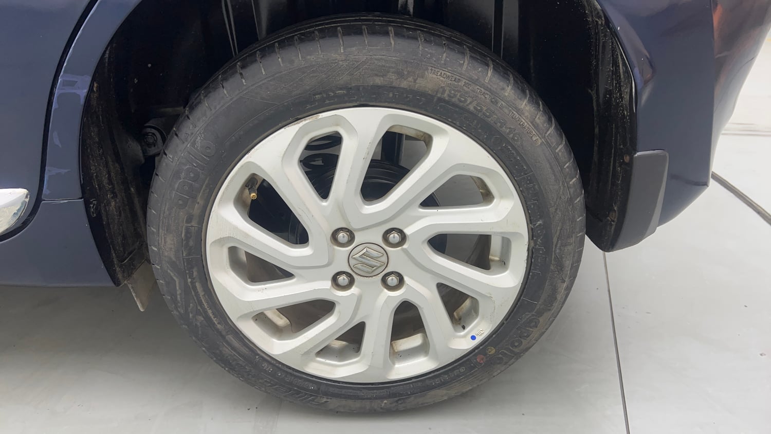 Used 2022 Maruti Suzuki Baleno Zeta MT Petrol Manual tyres LEFT REAR TYRE RIM VIEW