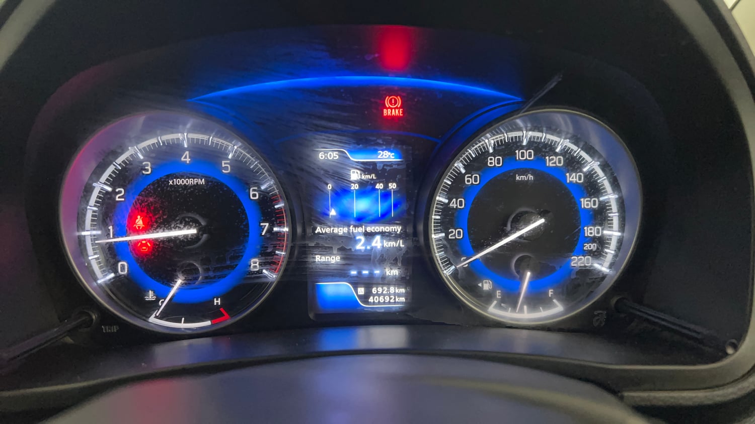 Used 2021 Maruti Suzuki Baleno Zeta Petrol Manual interior CLUSTERMETER VIEW