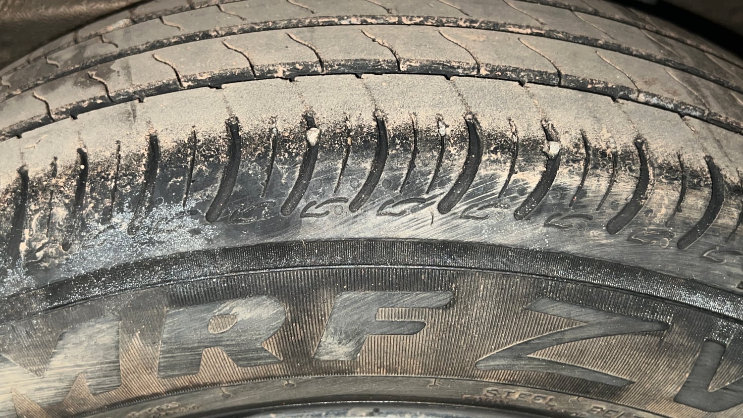 Used 2022 Maruti Suzuki Wagon R ZXI Plus 1.2 Petrol Manual tyres LEFT REAR TYRE TREAD VIEW