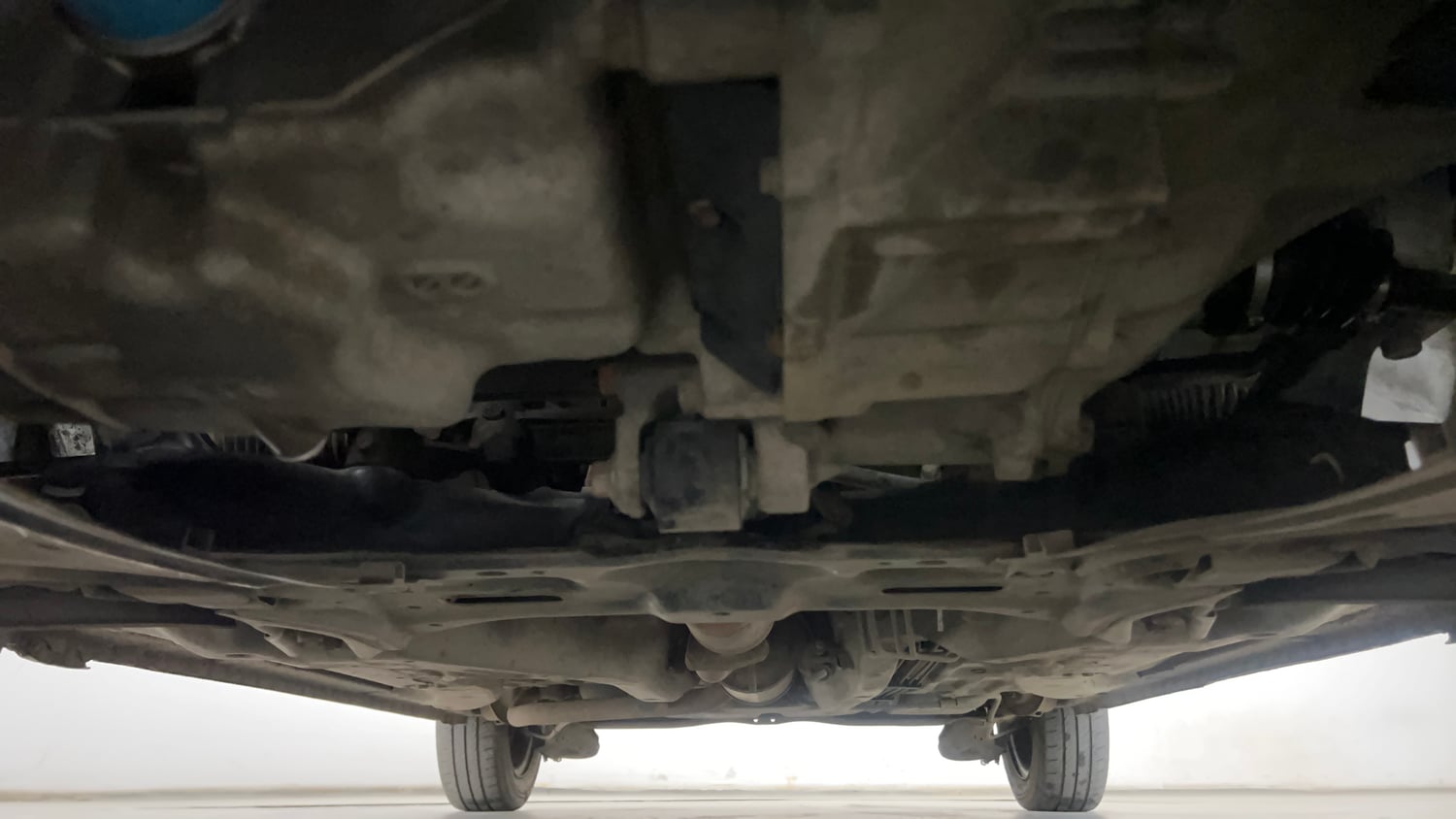 Used 2013 Honda Brio S MT Petrol Manual extra FRONT LEFT UNDERBODY VIEW