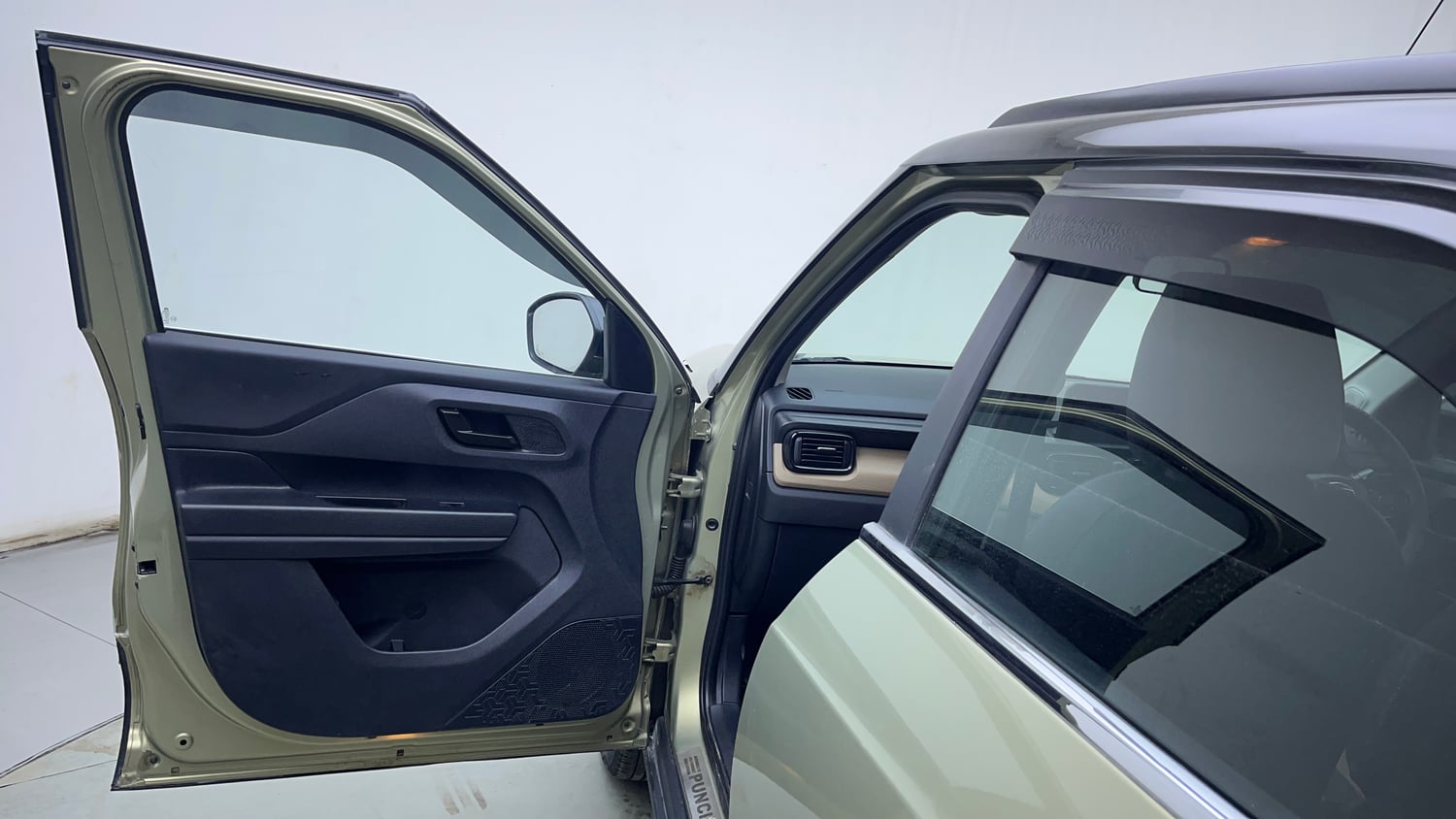 Used 2022 Tata Punch Kaziranga Creative AMT Petrol Automatic interior LEFT FRONT DOOR OPEN VIEW