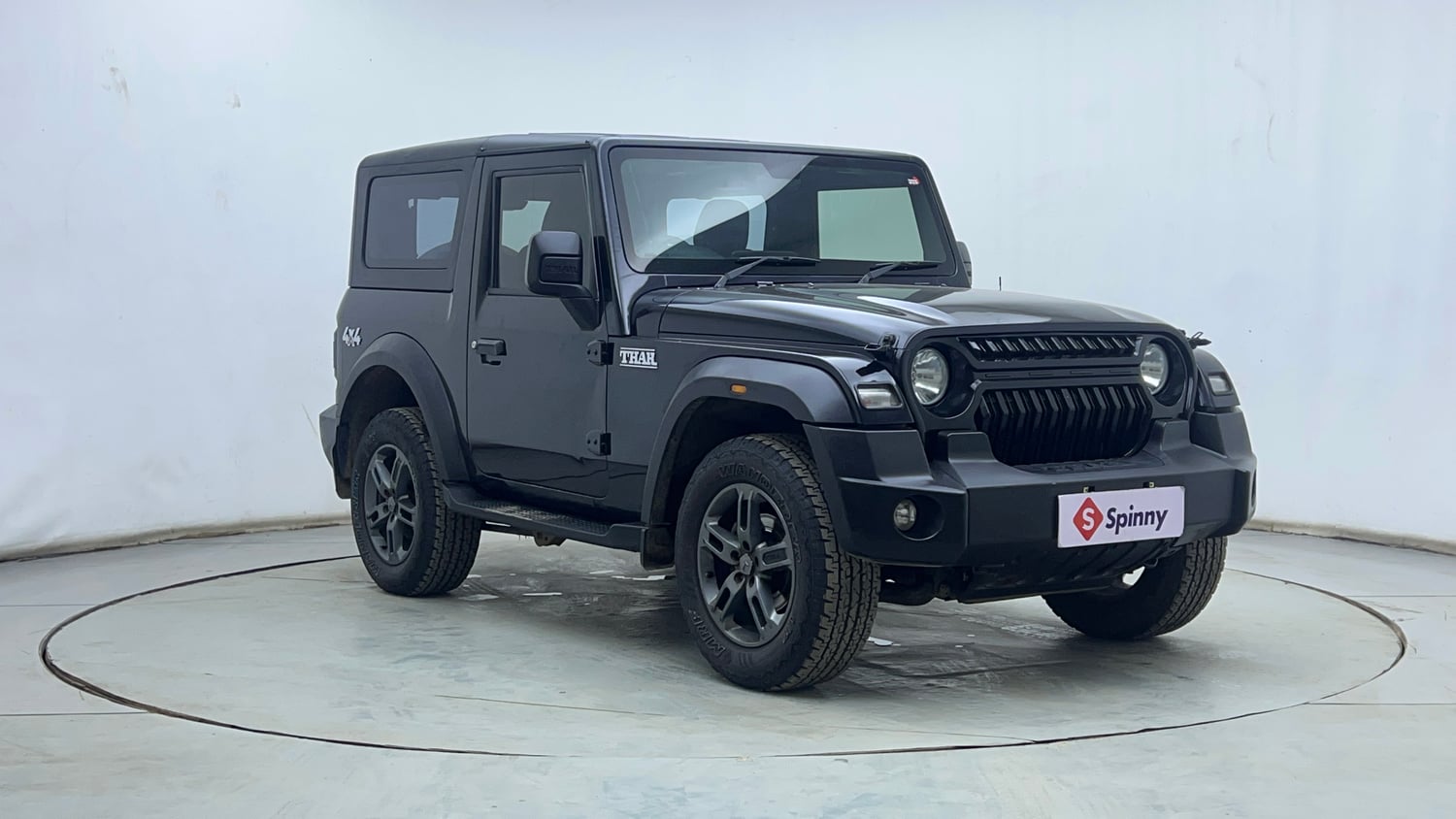 Used 2023 mahindra Thar LX Hard Top Diesel MT 4WD Diesel Manual exterior RIGHT FRONT CORNER VIEW