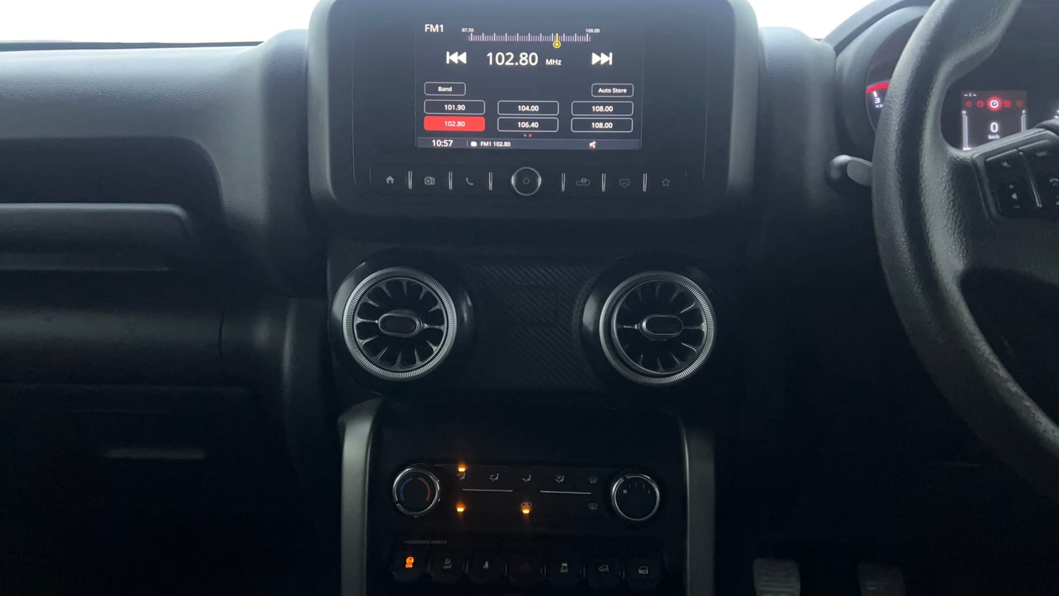 Used 2023 mahindra Thar LX Hard Top Diesel MT 4WD Diesel Manual interior MUSIC SYSTEM & AC CONTROL VIEW