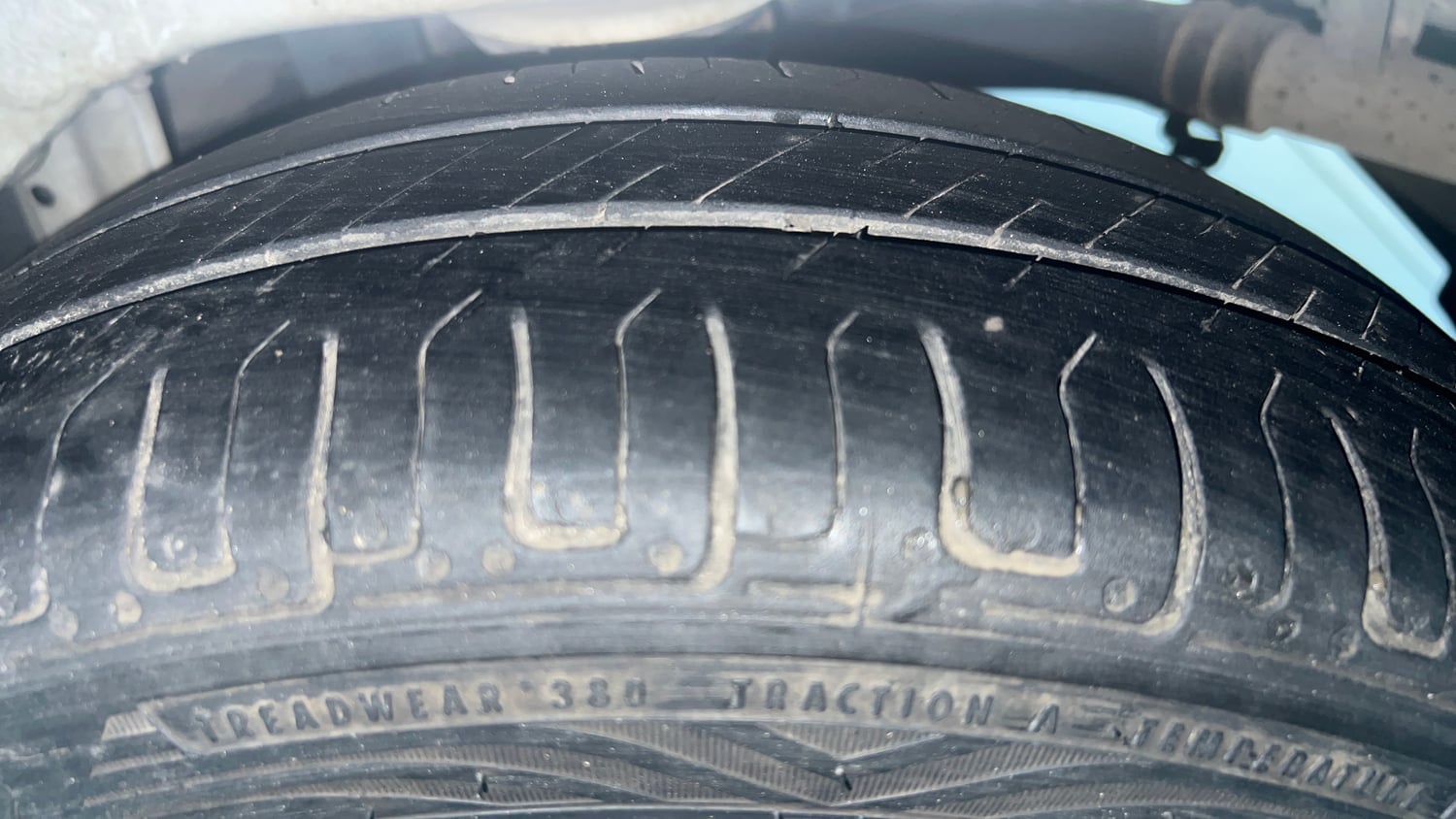 Used 2017 Maruti Suzuki Alto K10 LXI Petrol+cng(outside fitted) Cng Manual tyres LEFT REAR TYRE TREAD VIEW