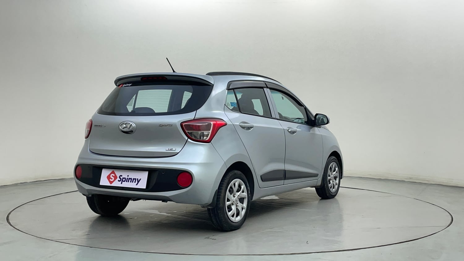Used 2019 Hyundai Grand i10 Sportz 1.2 Kappa VTVT Petrol Manual exterior RIGHT REAR CORNER VIEW