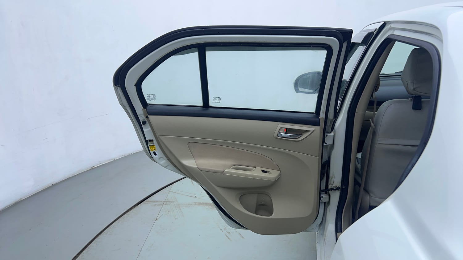 Used 2016 Maruti Suzuki Swift Dzire ZXI Petrol Manual interior LEFT REAR DOOR OPEN VIEW