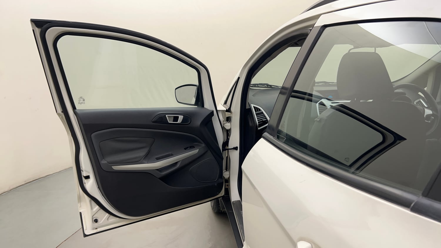 Used 2016 Ford EcoSport Titanium 1.5L TDCi Diesel Manual interior LEFT FRONT DOOR OPEN VIEW