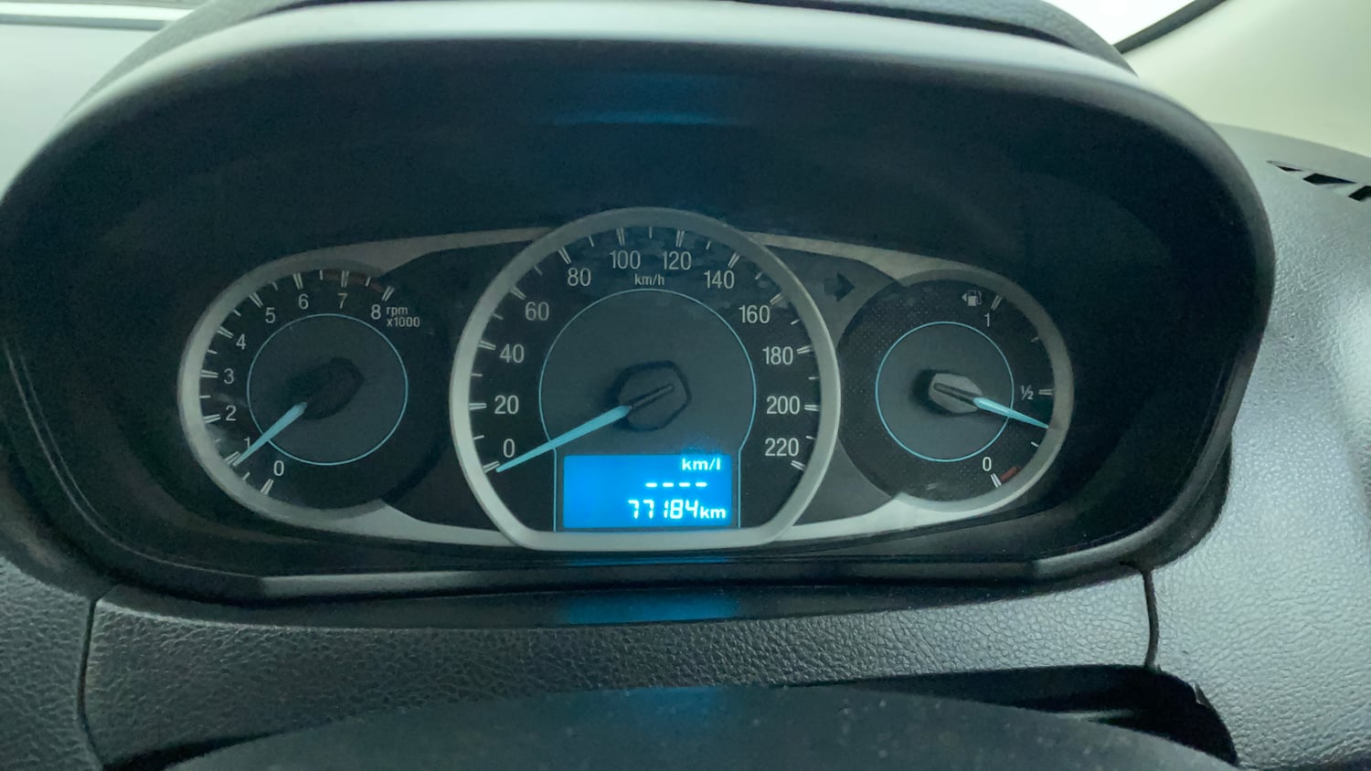 Used 2016 Ford Figo Trend 1.2 Ti-VCT Petrol Manual interior CLUSTERMETER VIEW