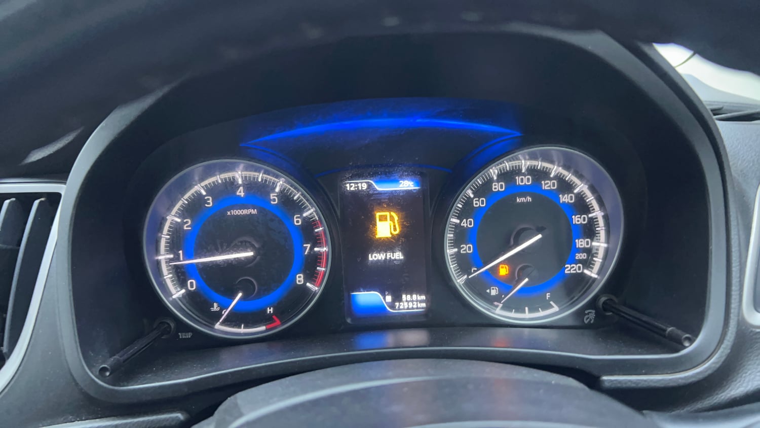 Used 2021 Maruti Suzuki Baleno Zeta Petrol Manual interior CLUSTERMETER VIEW