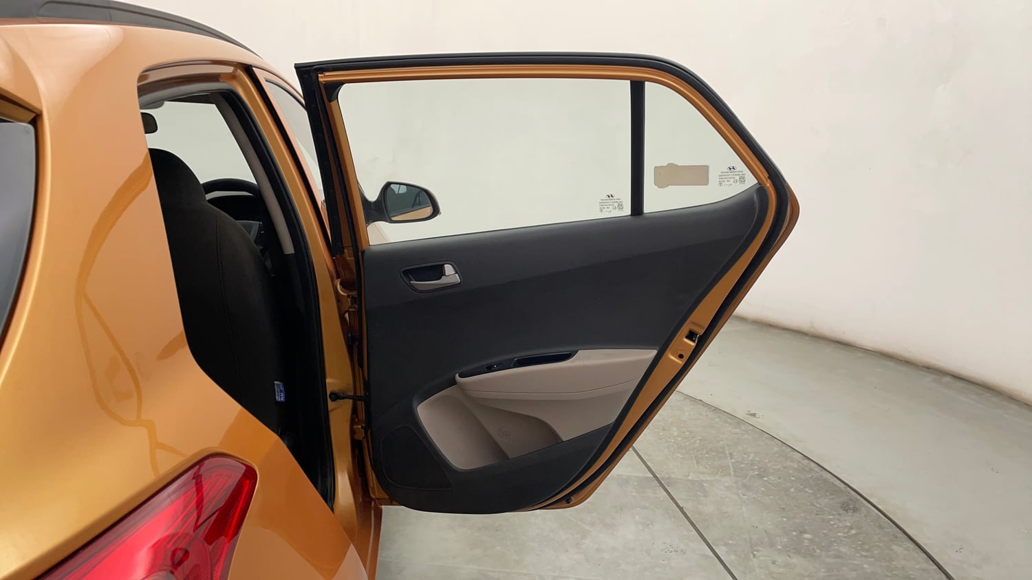 Used 2014 Hyundai Grand i10 Asta 1.2 Kappa VTVT Petrol Manual interior RIGHT REAR DOOR OPEN VIEW