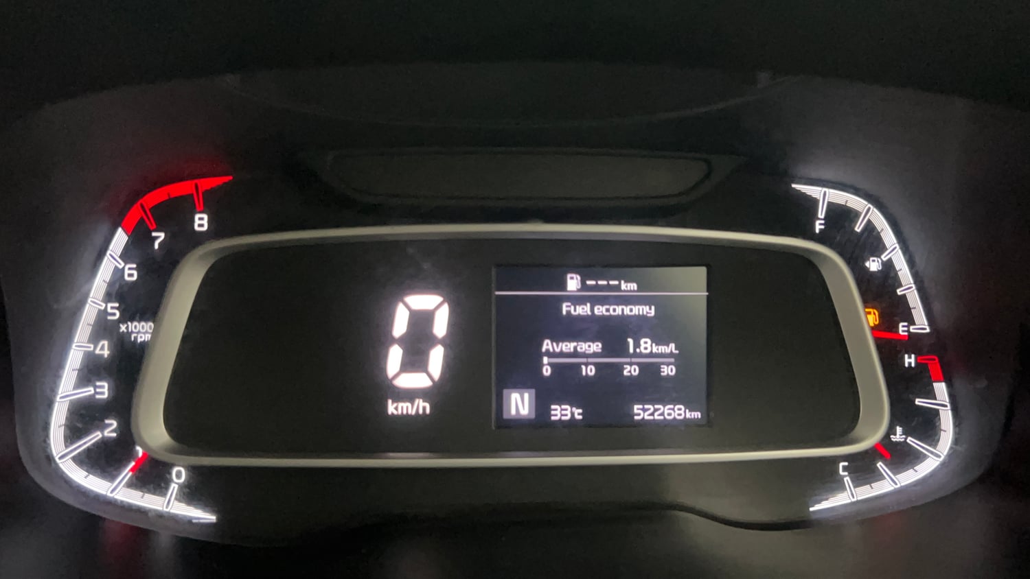 Used 2020 Kia Sonet HTX 1.0 iMT Petrol Manual interior CLUSTERMETER VIEW