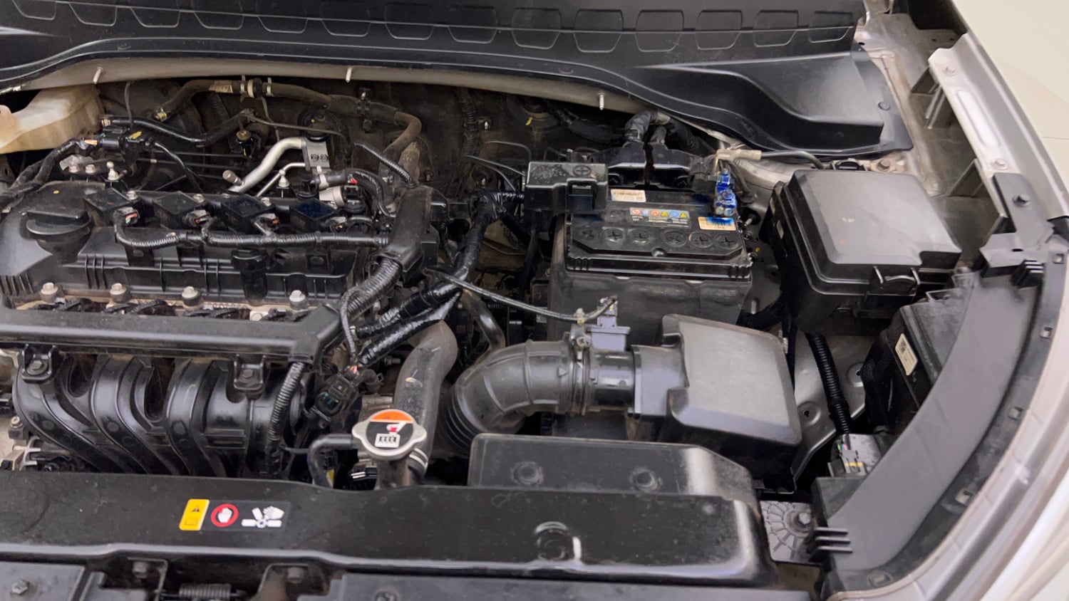 Used 2022 Kia Sonet HTK Plus 1.2 Petrol Manual engine ENGINE LEFT SIDE VIEW