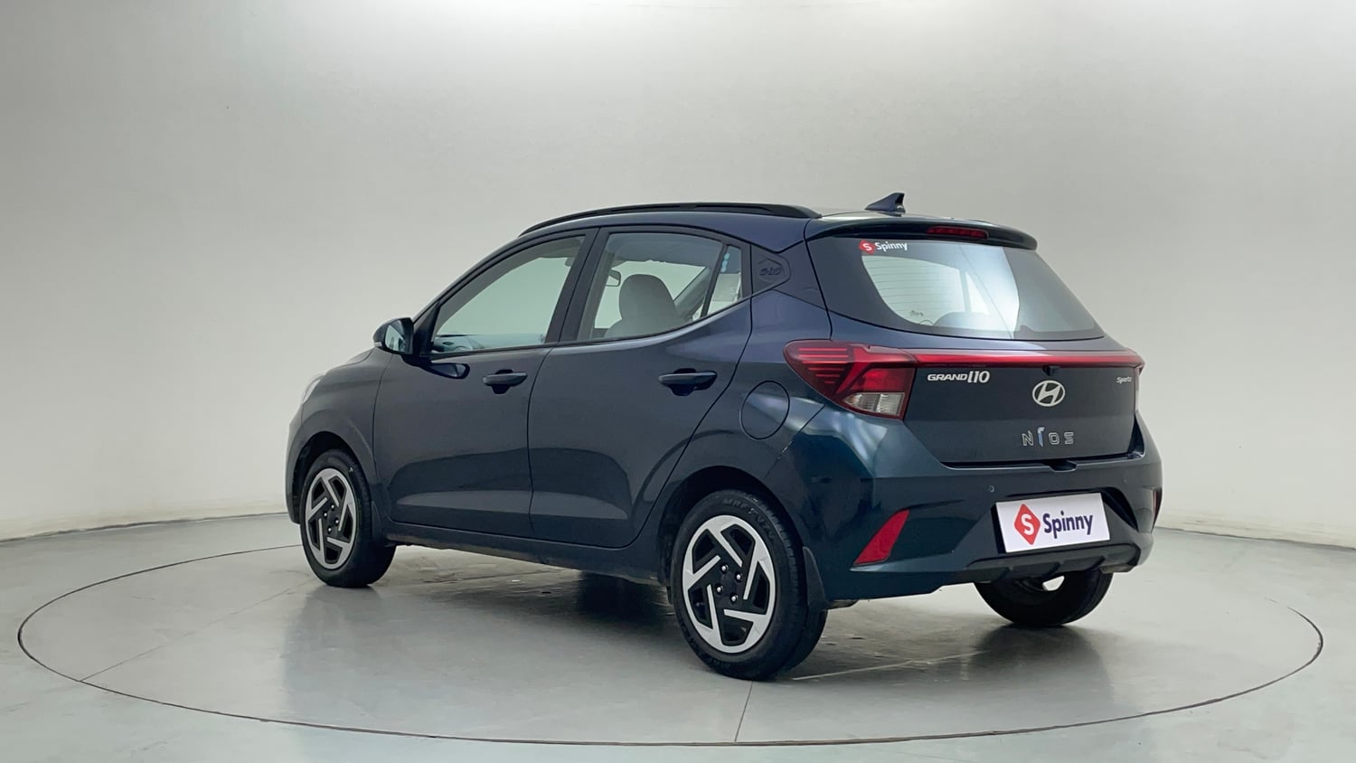 Used 2023 Hyundai Grand i10 Nios Sportz 1.2 Kappa VTVT Petrol Manual exterior LEFT REAR CORNER VIEW