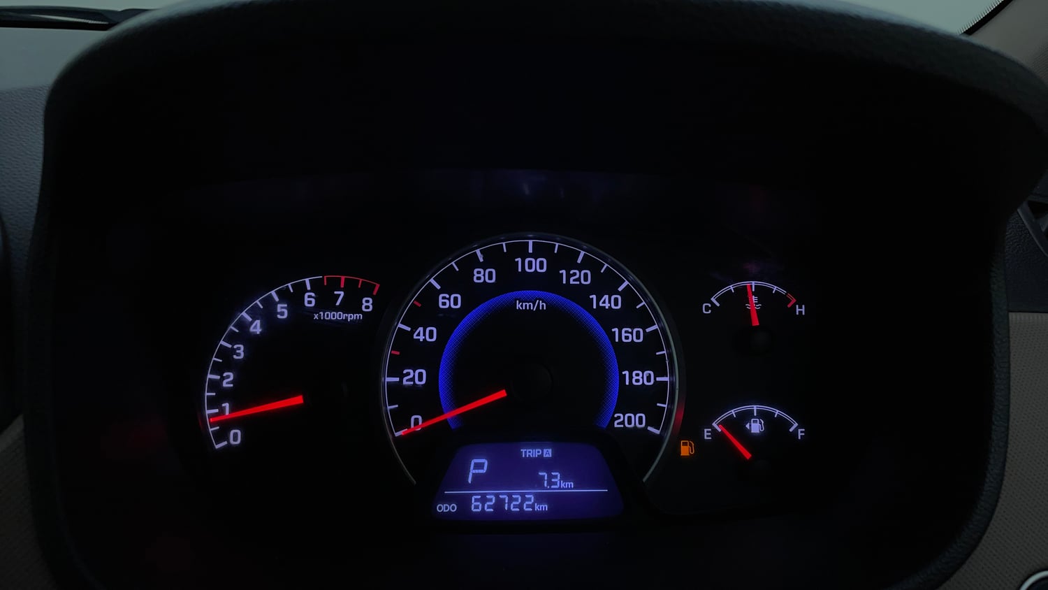 Used 2016 Hyundai Grand i10 Asta AT 1.2 Kappa VTVT Petrol Automatic interior CLUSTERMETER VIEW