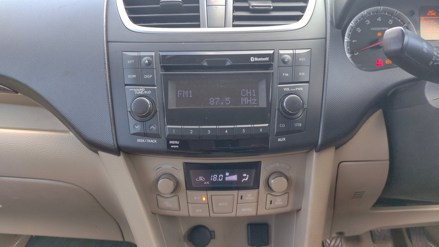 Used 2017 Maruti Suzuki Swift Dzire ZXI Petrol Manual interior MUSIC SYSTEM & AC CONTROL VIEW