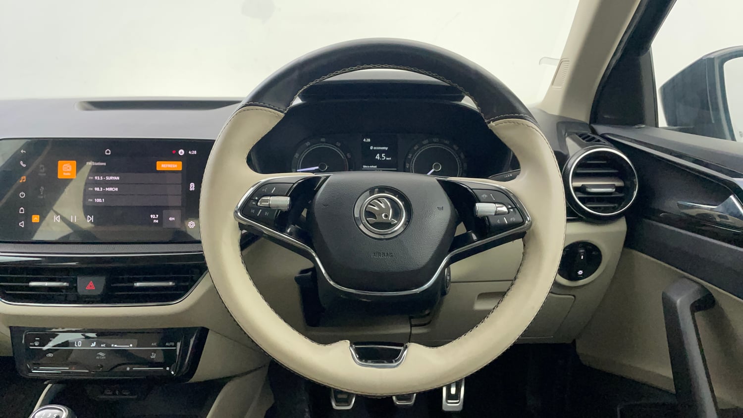 Used 2024 Skoda Slavia Ambition 1.0L TSI MT Petrol Manual interior STEERING VIEW