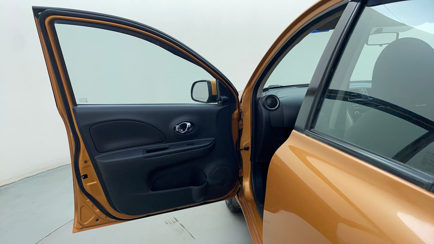 Used 2017 Nissan Micra XL CVT Petrol Automatic interior LEFT FRONT DOOR OPEN VIEW