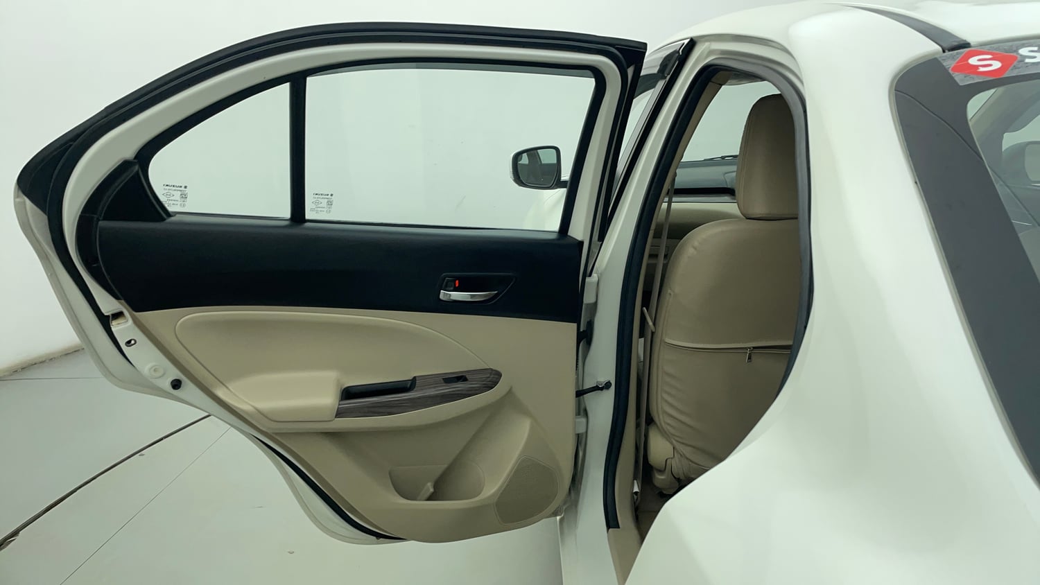 Used 2021 Maruti Suzuki Dzire VXi Petrol Manual interior LEFT REAR DOOR OPEN VIEW