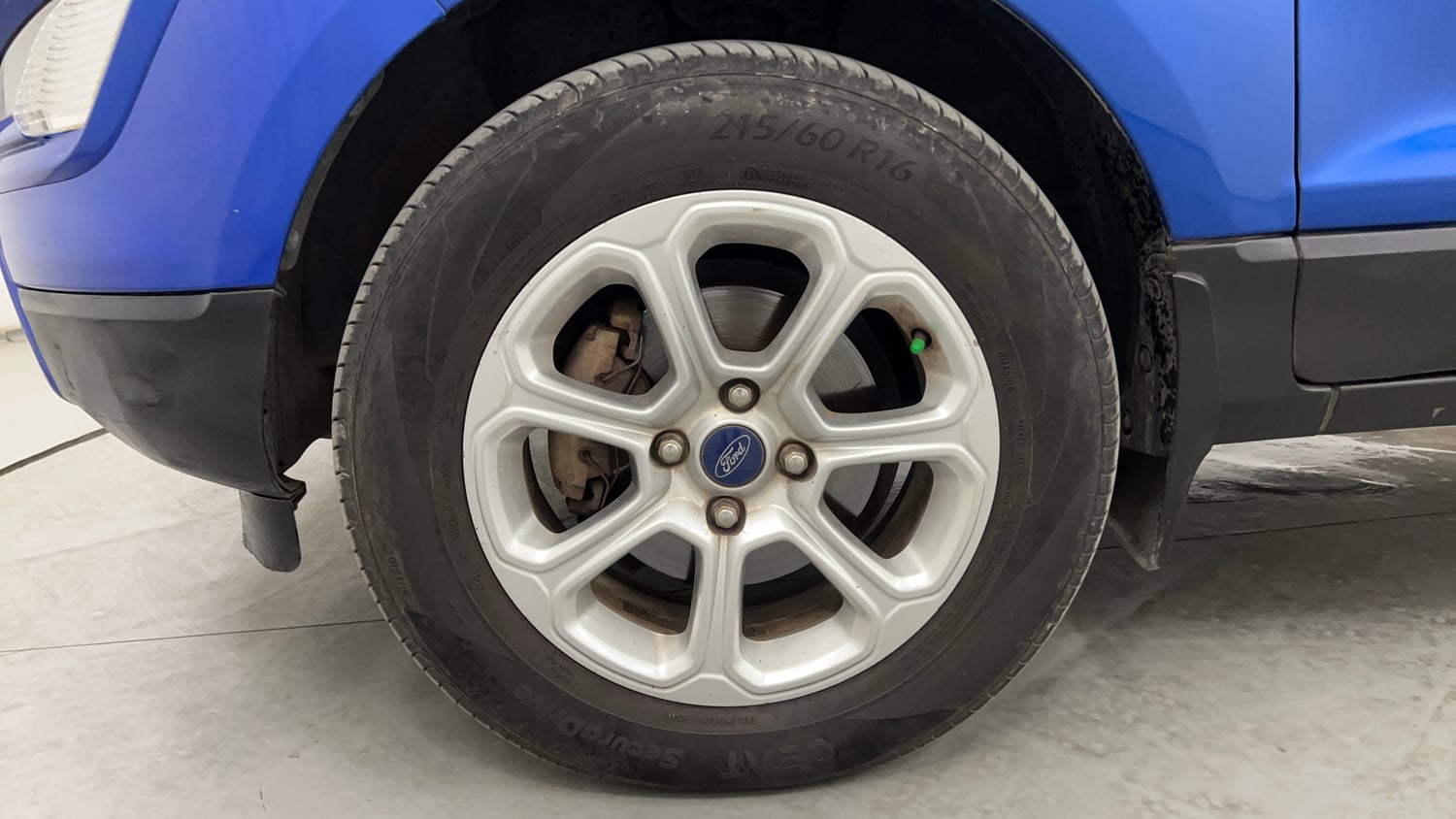 Used 2021 Ford EcoSport Titanium Plus 1.5L Ti-VCT AT Petrol Automatic tyres LEFT FRONT TYRE RIM VIEW