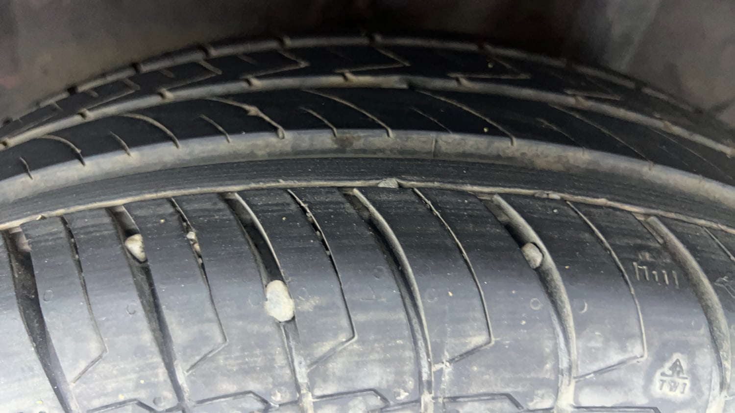 Used 2019 Honda Amaze 1.2 VX CVT Petrol Petrol Automatic tyres LEFT REAR TYRE TREAD VIEW