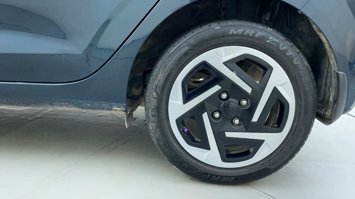 Used 2023 Hyundai Grand i10 Nios Sportz 1.2 Kappa VTVT Petrol Manual tyres LEFT REAR TYRE RIM VIEW