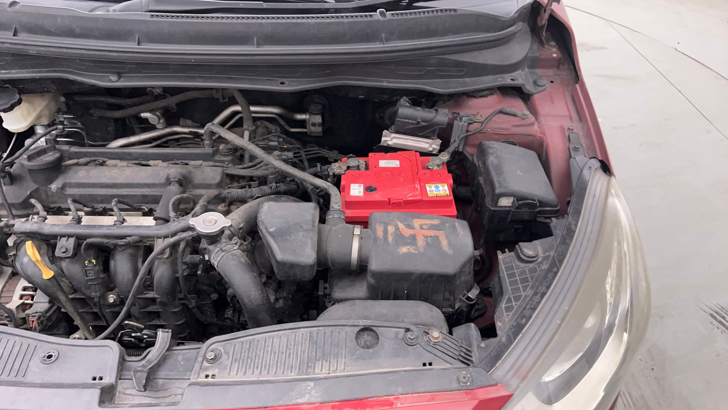 Used 2012 Hyundai i20 Magna (O) 1.2 Petrol Manual engine ENGINE LEFT SIDE VIEW