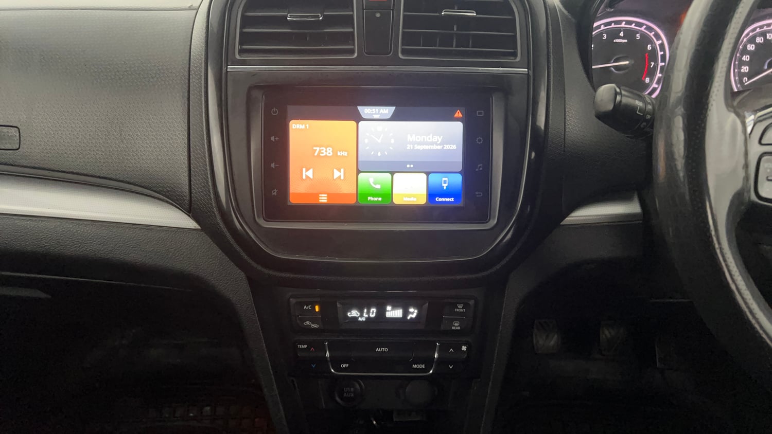 Used 2021 maruti-suzuki Vitara Brezza ZXi Plus Petrol Manual interior MUSIC SYSTEM & AC CONTROL VIEW