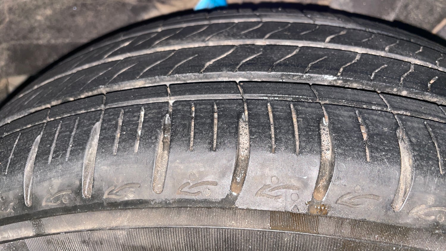 Used 2023 Hyundai Grand i10 Nios Sportz 1.2 Kappa VTVT Petrol Manual tyres LEFT REAR TYRE TREAD VIEW
