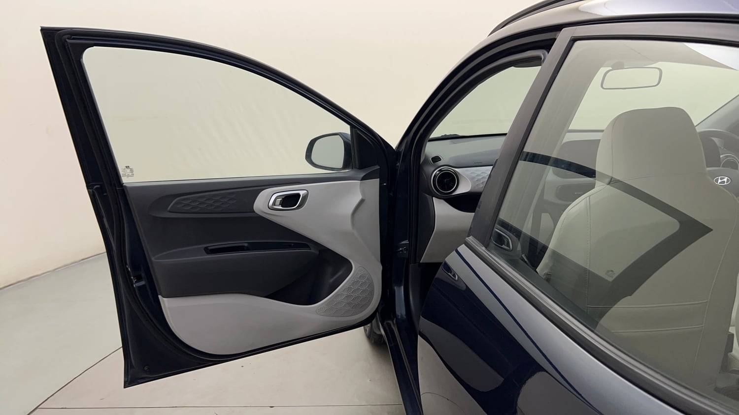 Used 2021 Hyundai Grand i10 Nios Asta AMT 1.2 Kappa VTVT Petrol Automatic interior LEFT FRONT DOOR OPEN VIEW