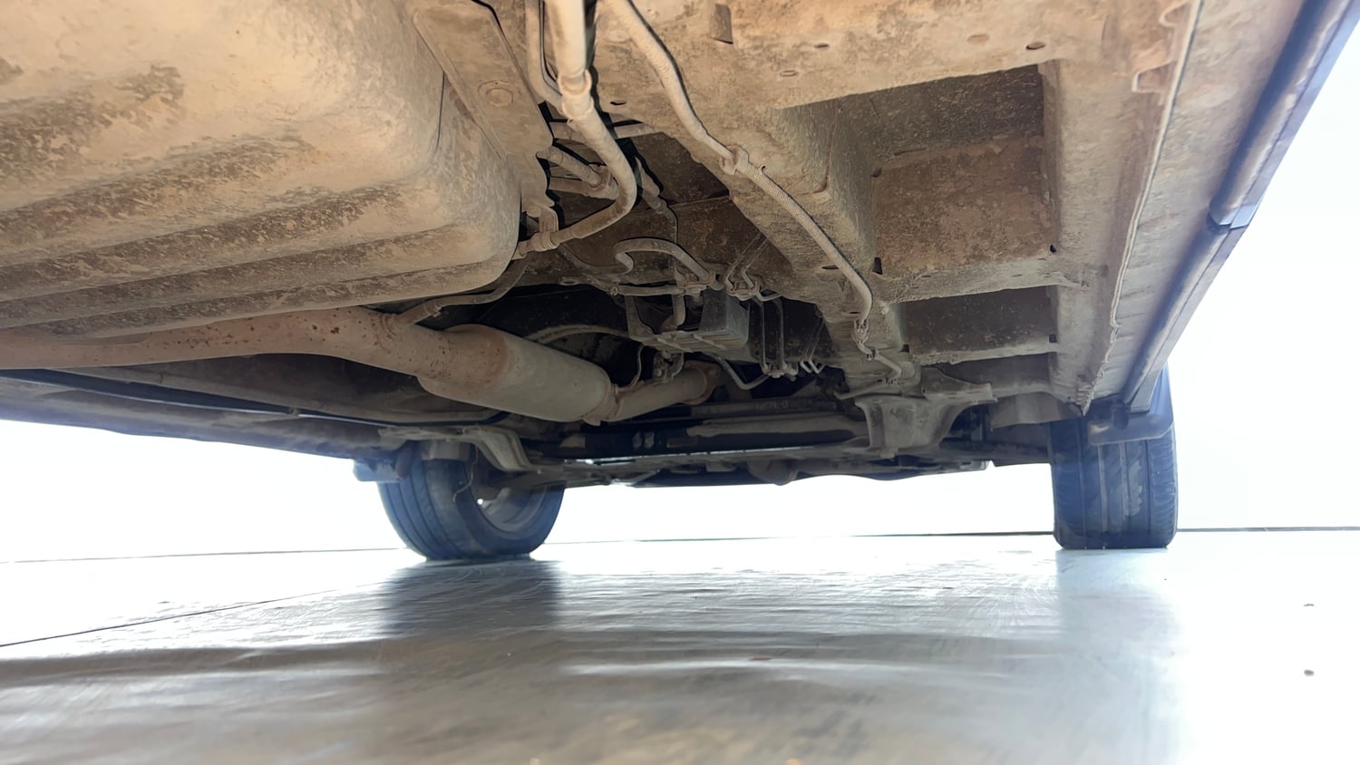 Used 2021 MG Motors Hector Plus Select 2.0 Diesel Turbo MT 7-STR Diesel Manual extra REAR RIGHT UNDERBODY VIEW