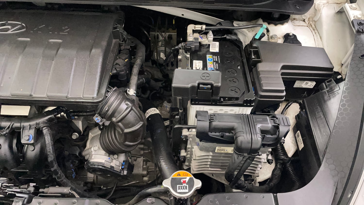 Used 2025 Hyundai Grand i10 Nios Sportz 1.2 Kappa AMT Petrol Automatic engine ENGINE LEFT SIDE VIEW