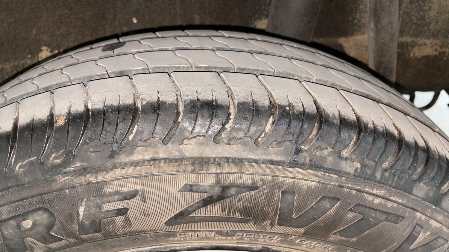 Used 2022 Maruti Suzuki S-Presso VXi Plus AMT Petrol Automatic tyres LEFT REAR TYRE TREAD VIEW