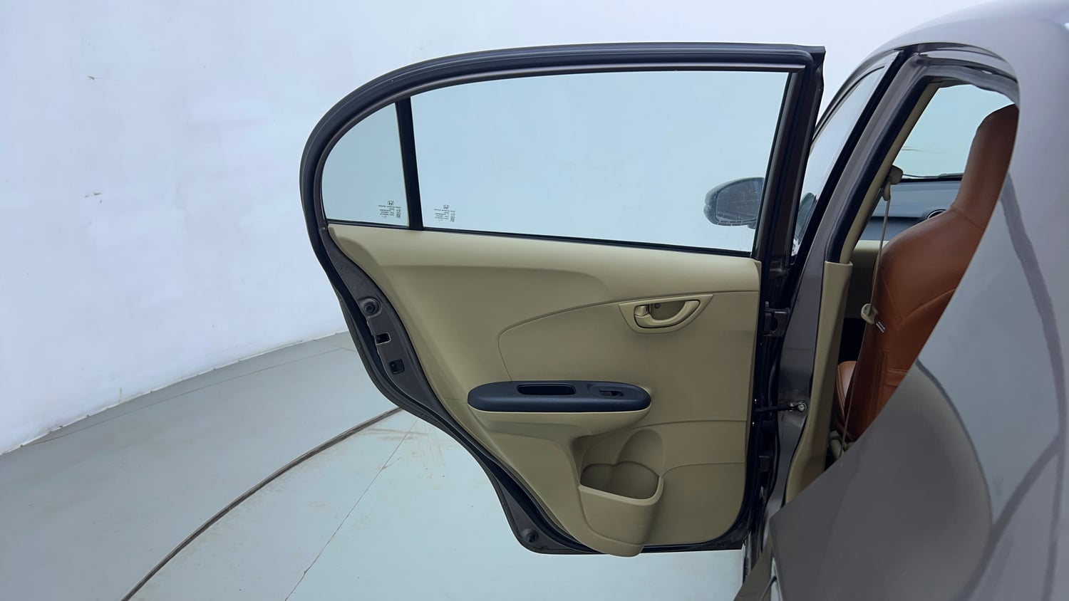 Used 2015 Honda Amaze 1.2 S i-VTEC Petrol Manual interior LEFT REAR DOOR OPEN VIEW
