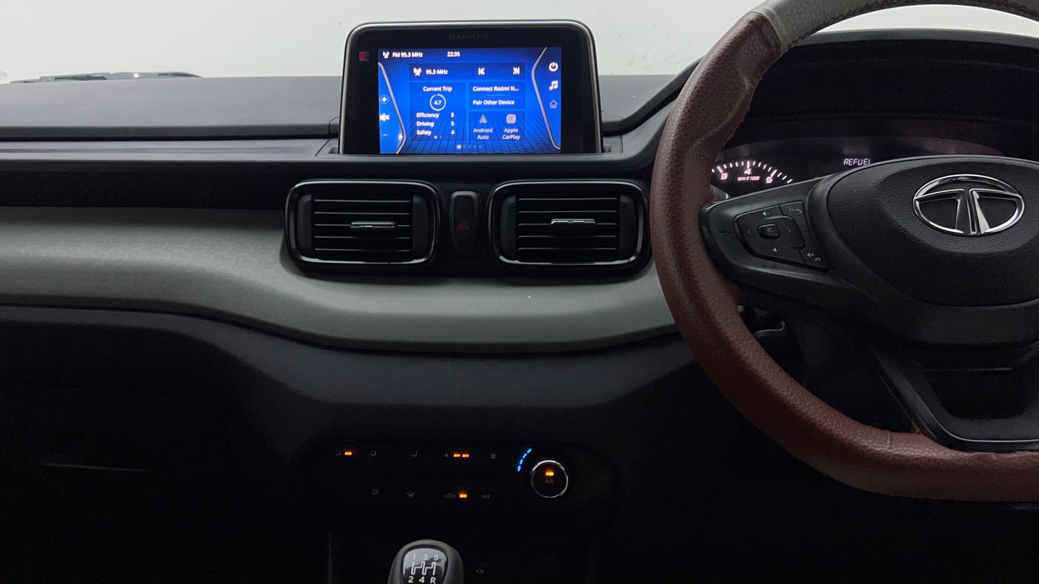 Used 2022 Tata Punch Adventure Rhythm Pack MT Petrol Manual interior MUSIC SYSTEM & AC CONTROL VIEW