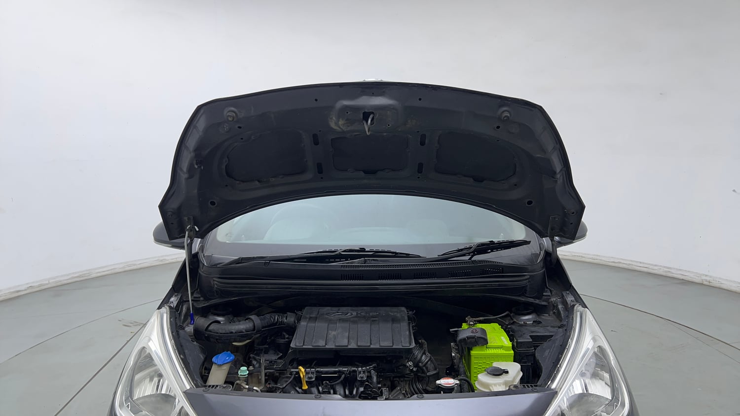 Used 2016 Hyundai Grand i10 Sportz 1.2 Kappa VTVT Petrol Manual engine ENGINE & BONNET OPEN FRONT VIEW