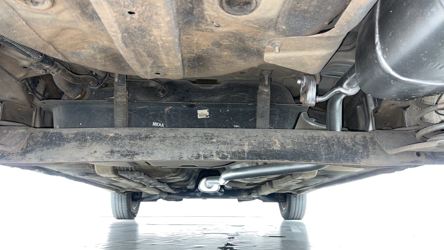 Used 2018 Hyundai Xcent SX Petrol Manual extra REAR UNDERBODY VIEW (TAKEN FROM REAR)