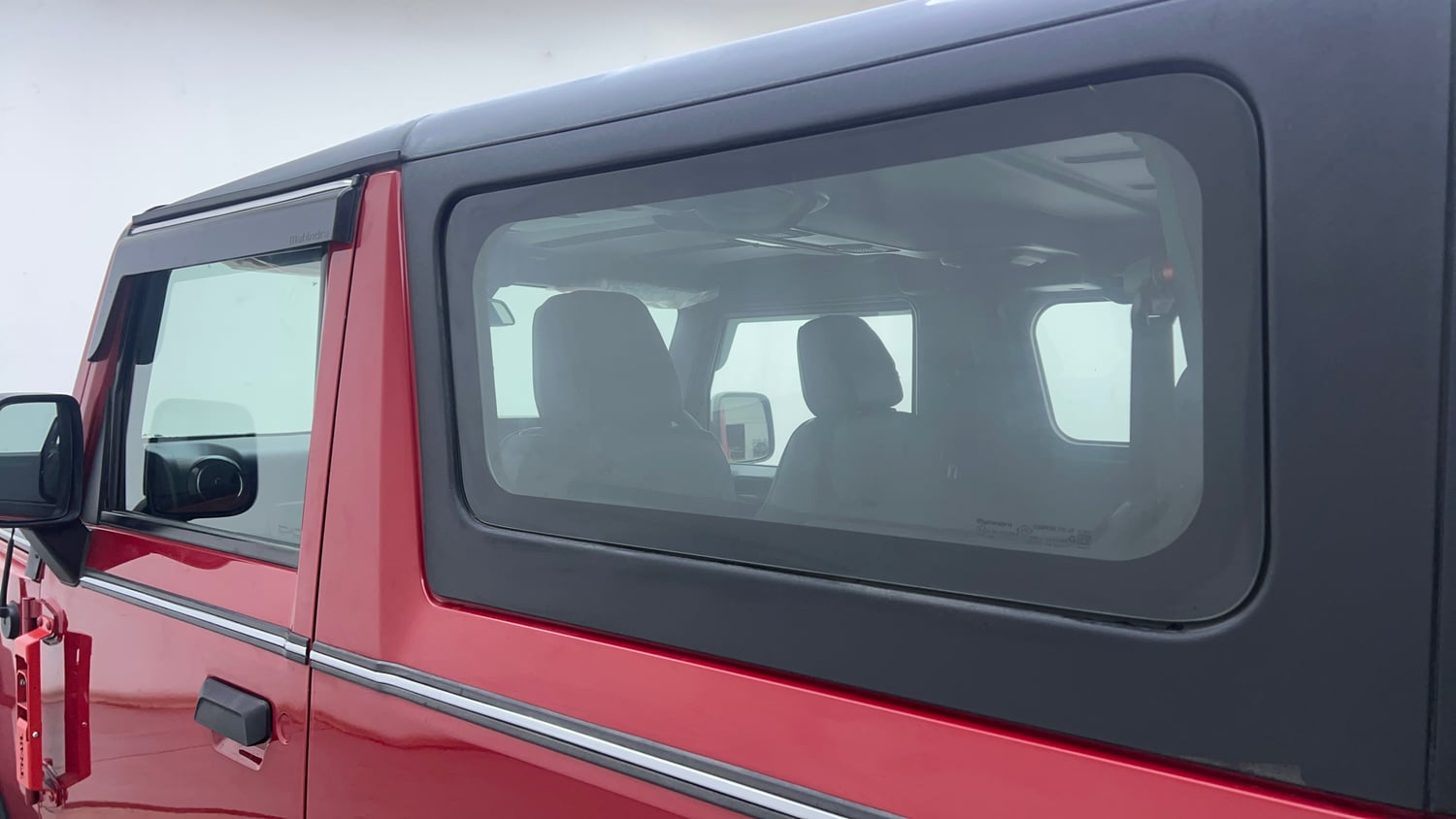 Used 2022 mahindra Thar LX Hard Top Diesel AT 4WD Diesel Automatic interior LEFT REAR DOOR OPEN VIEW