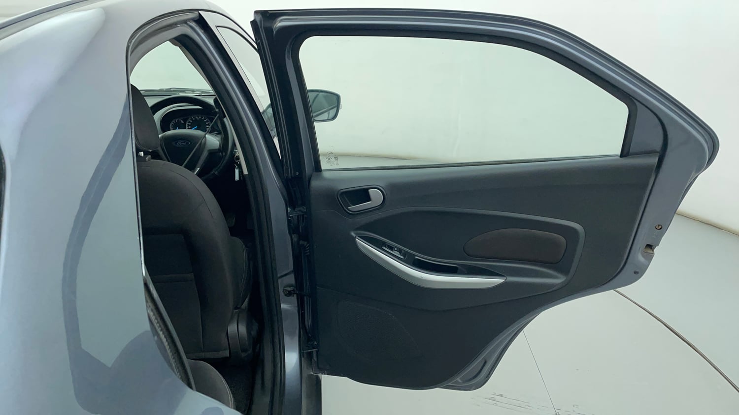 Used 2016 Ford Figo Trend 1.2 Ti-VCT Petrol Manual interior RIGHT REAR DOOR OPEN VIEW