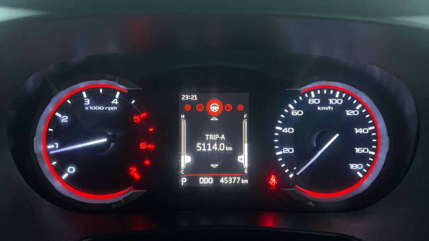Used 2022 mahindra Thar LX Hard Top Diesel AT 4WD Diesel Automatic interior CLUSTERMETER VIEW