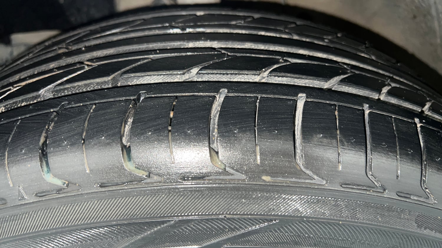 Used 2021 Honda WR-V VX MT Petrol Petrol Manual tyres LEFT FRONT TYRE TREAD VIEW