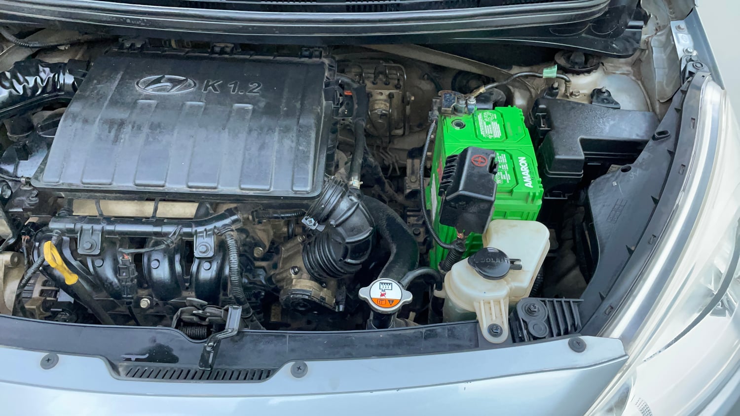Used 2019 Hyundai Grand i10 Sportz 1.2 Kappa VTVT Petrol Manual engine ENGINE LEFT SIDE VIEW
