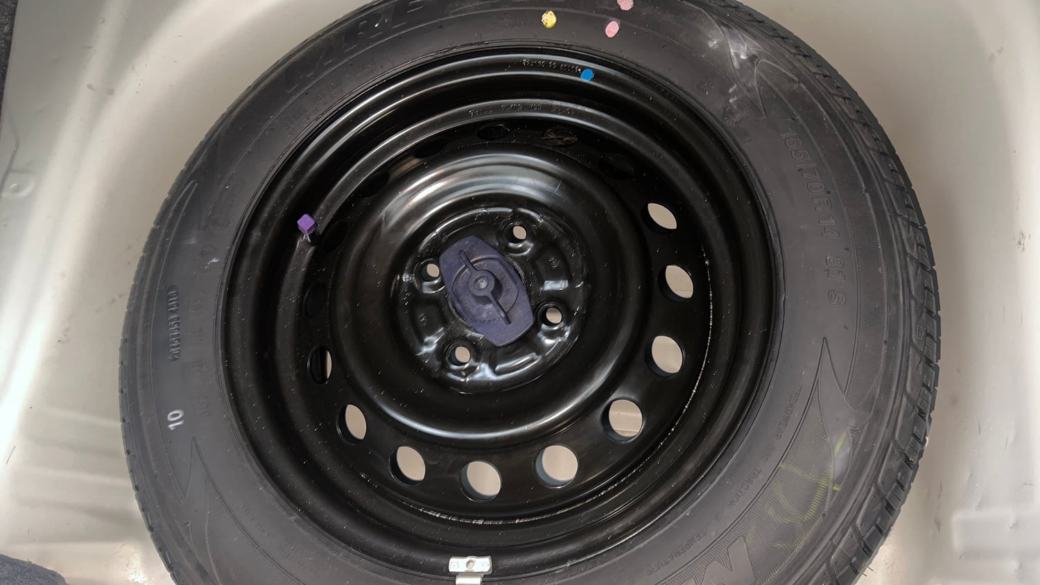 Used 2020 Maruti Suzuki Wagon R 1.0 VXi 1.0 AMT Petrol Automatic tyres SPARE TYRE VIEW