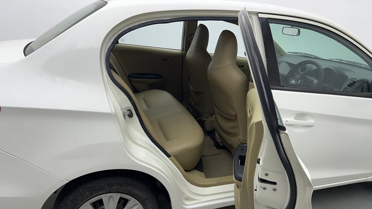 Used 2015 Honda Amaze 1.2 S i-VTEC Petrol Manual interior RIGHT SIDE REAR DOOR CABIN VIEW