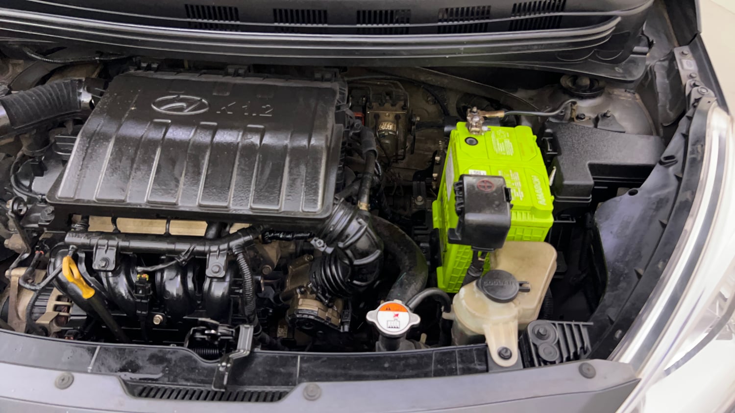 Used 2015 Hyundai Grand i10 Asta 1.2 Kappa VTVT Petrol Manual engine ENGINE LEFT SIDE VIEW