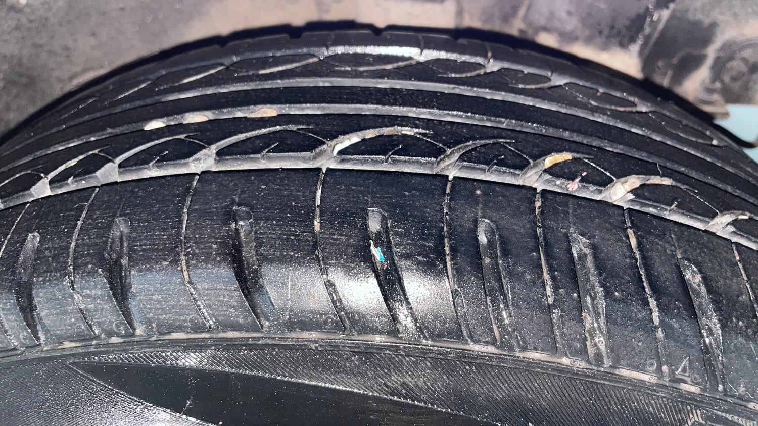 Used 2015 Hyundai Grand i10 Sportz 1.2 Kappa VTVT Petrol Manual tyres LEFT REAR TYRE TREAD VIEW
