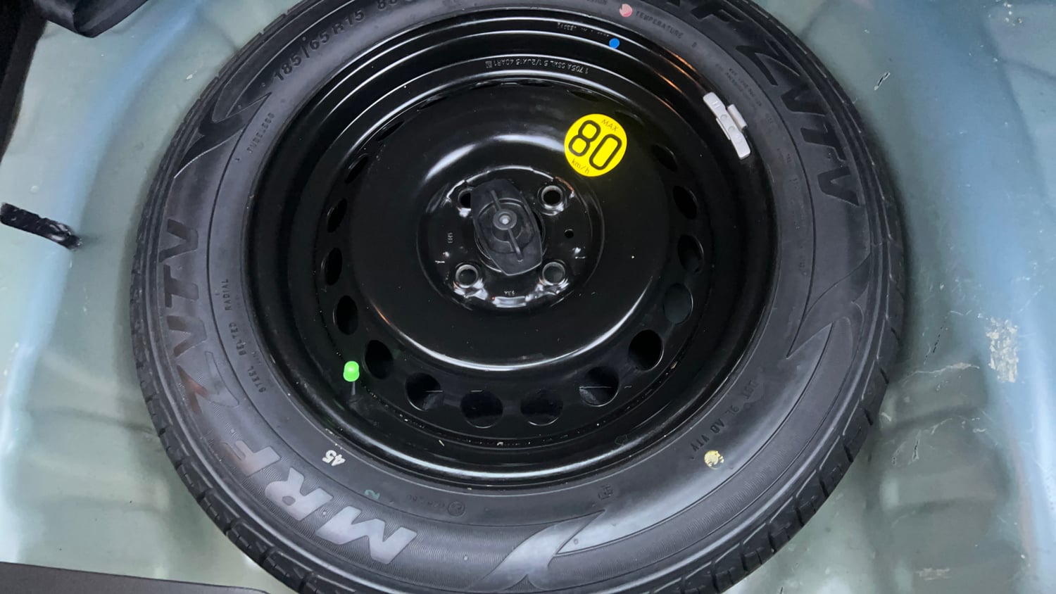 Used 2017 Maruti Suzuki Baleno Zeta 1.2 Petrol Manual tyres SPARE TYRE VIEW