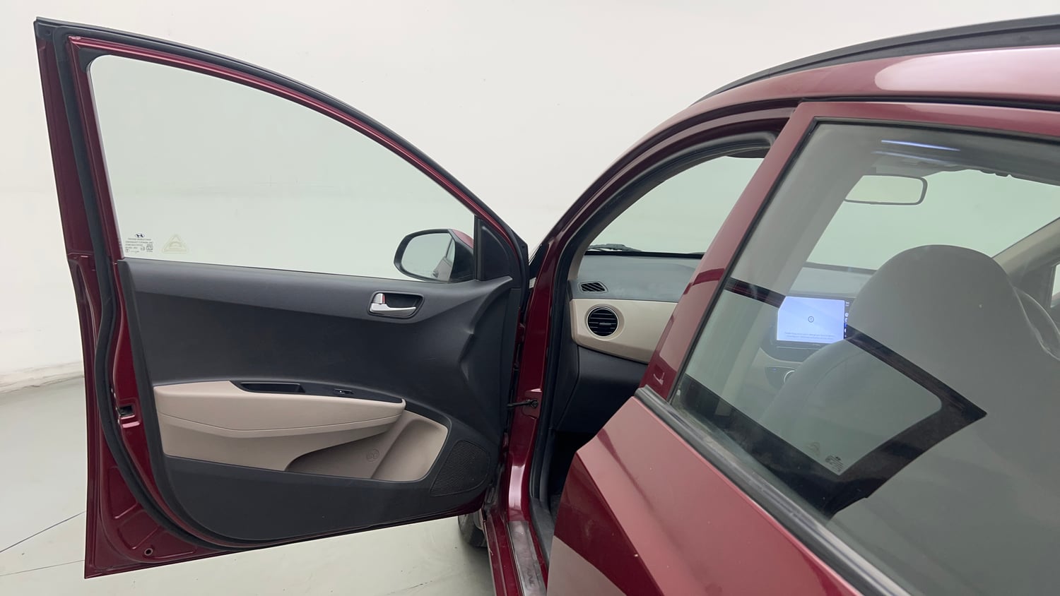 Used 2013 Hyundai Grand i10 Sportz 1.2 Kappa VTVT Petrol Manual interior LEFT FRONT DOOR OPEN VIEW